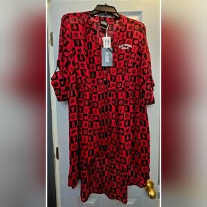 Torrid x Disney Villains "Bad Vibes Only" Blouse Size 0 Lexie Hi Low NWT